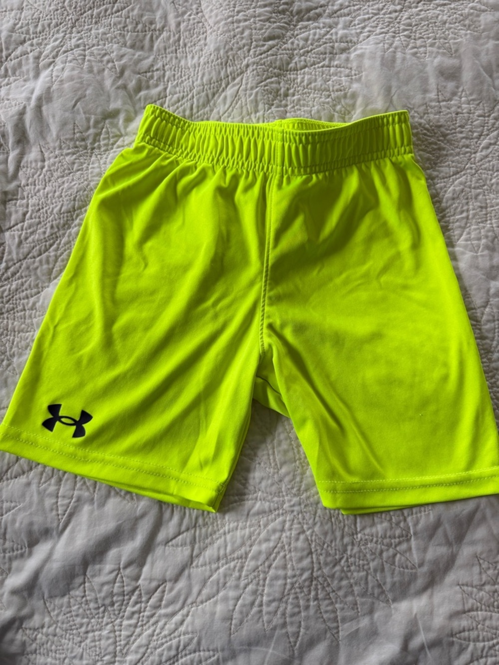 Under Armour Neon Yellow Boys Performance Shorts